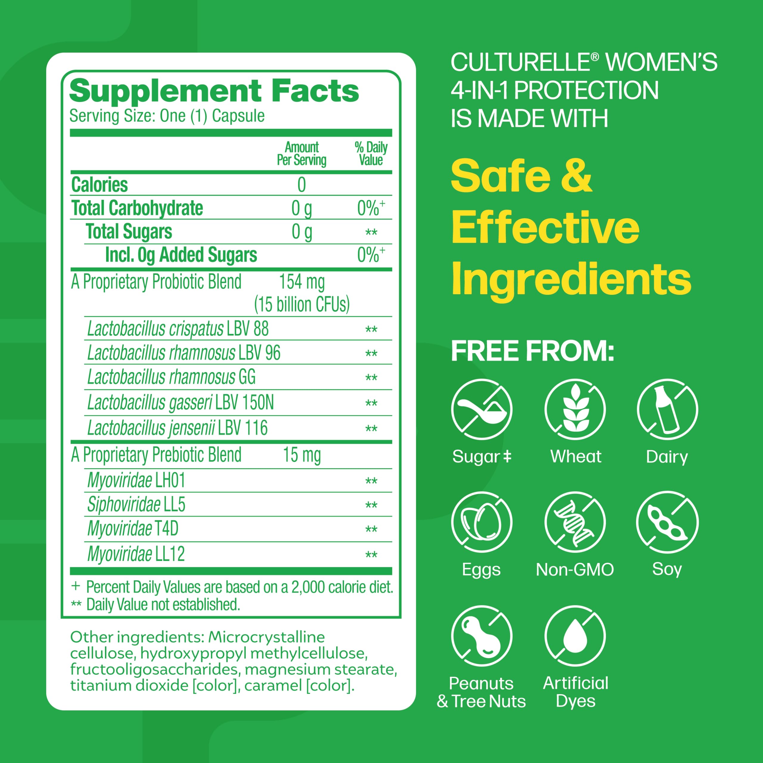 Culturelle Women’s Probiotics with Prebiotics – Support

