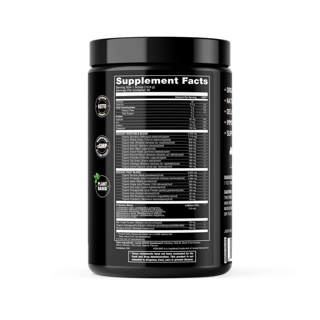 Jocko Fuel Daily Greens Powder for Gut Health

