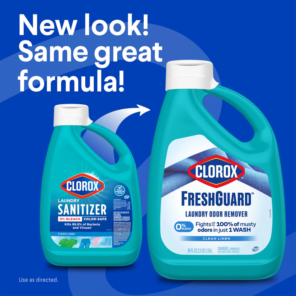 Clorox FreshGuard Laundry Odor Remover 3-in-1 Bleach Free

