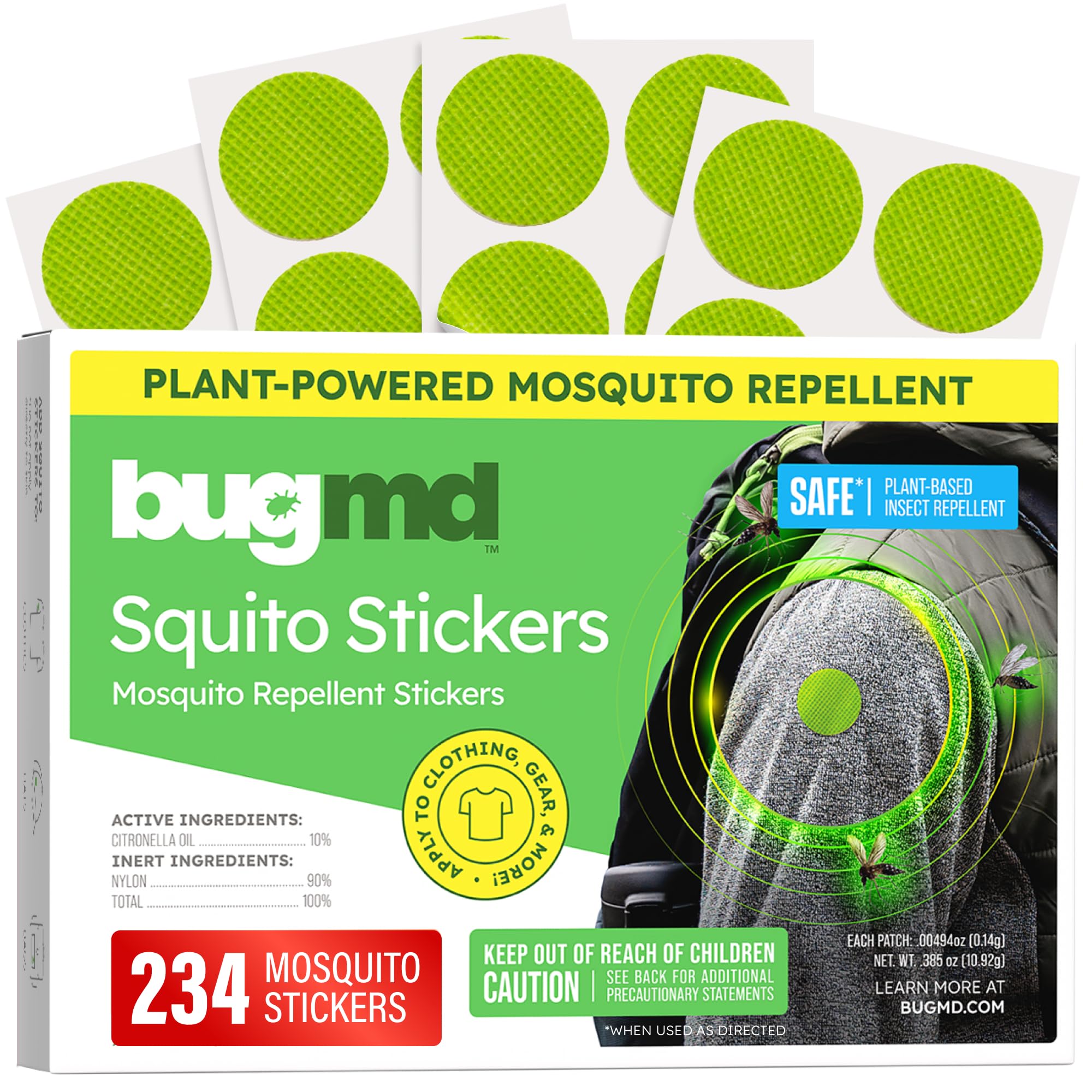BugMD Squito Stickers Mosquito Repellent Patches

