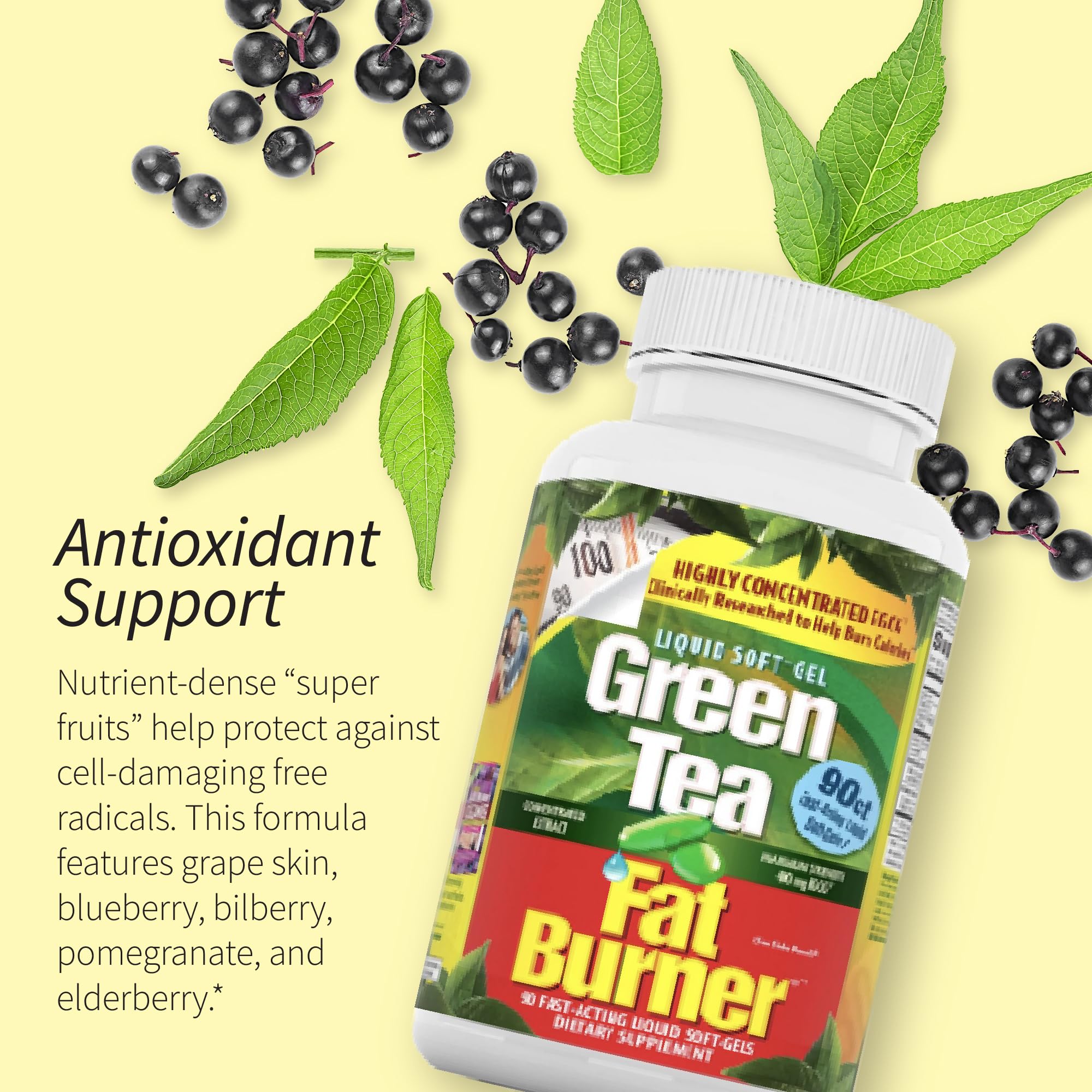 Applied Nutrition Green Tea Fat Burner Soft-Gels Metabolism

