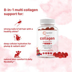 Micro Ingredients Multi Collagen Gummies | Chewable Collagen

