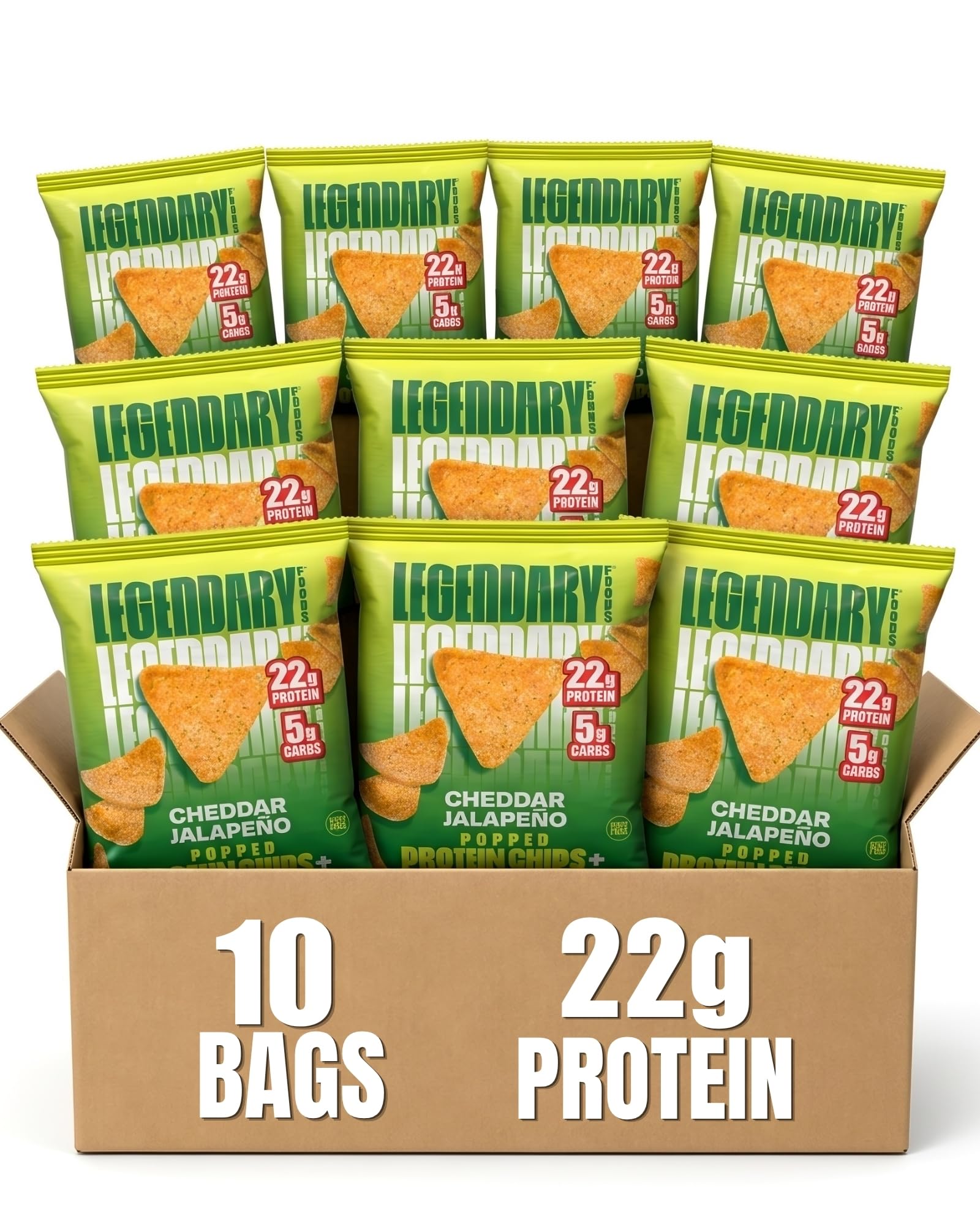 Protein Chips by Legendary Foods - 22g Protein 4g Net Carbs