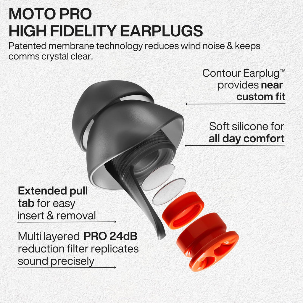 EARPEACE Motorcycle Ear Plugs with High-Fidelity Filter


