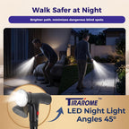 TIRAROME 3-in-1 Folding Walking Cane with Alarm

