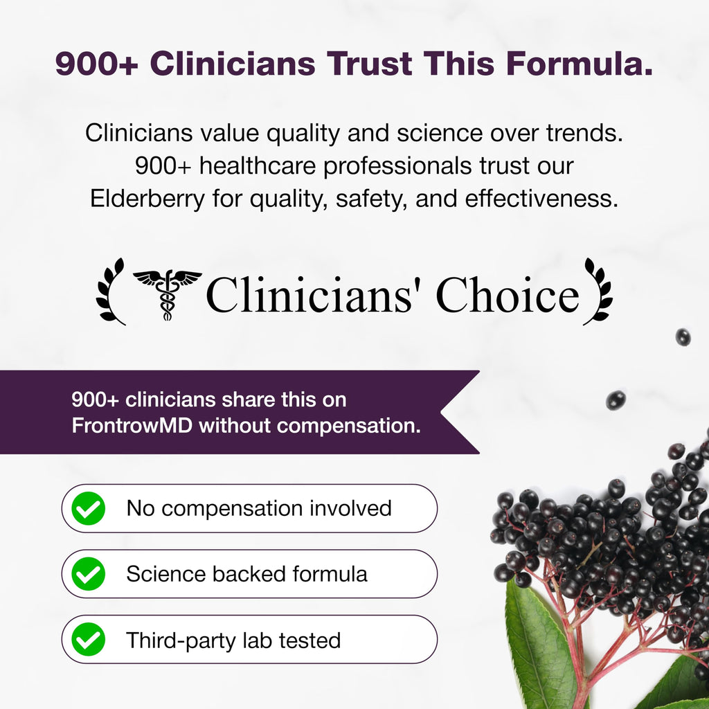 Elderberry Immune Support Capsules with Vitamin C and Zinc

