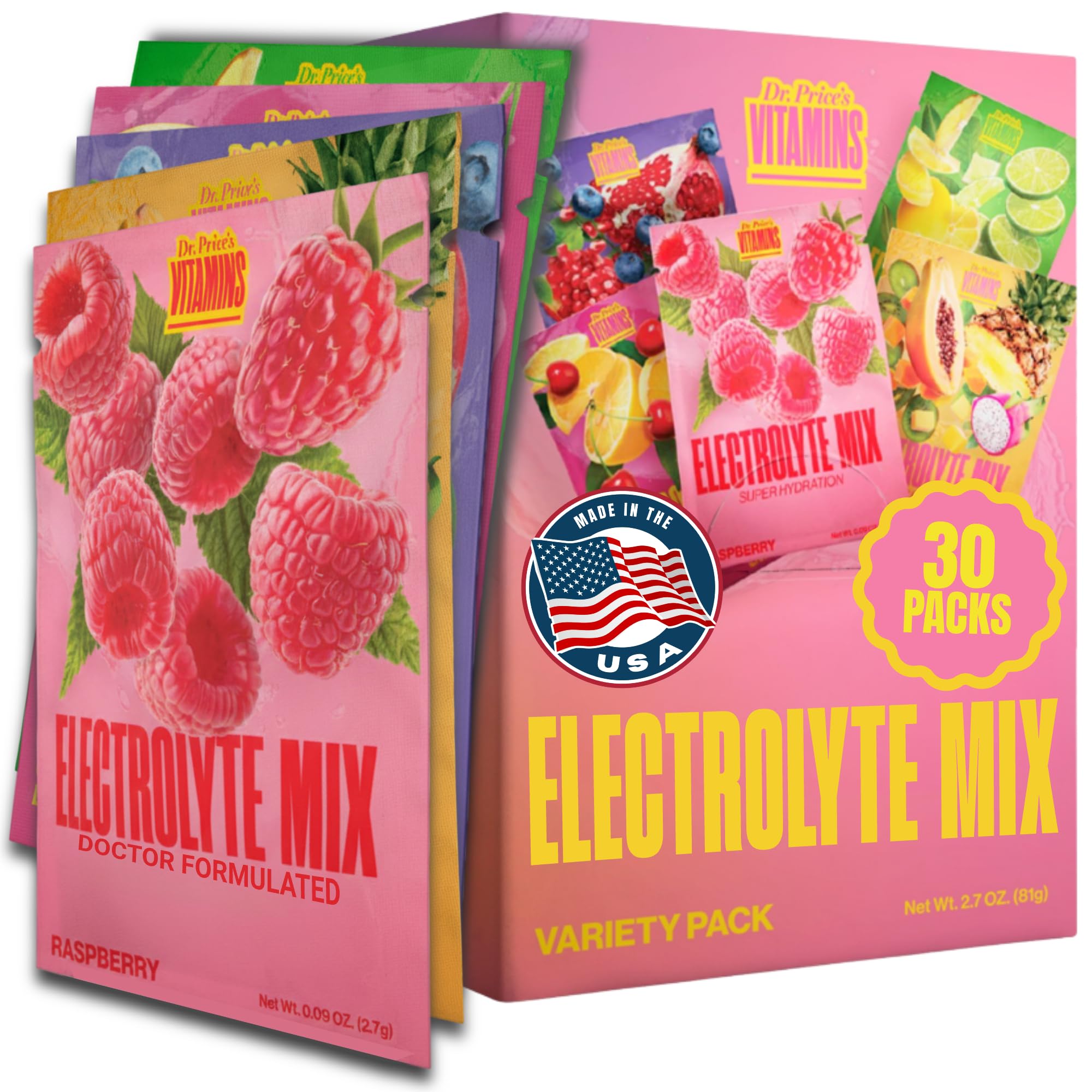 Dr Price's Electrolyte Hydration Powder - Sugar Free, Vegan