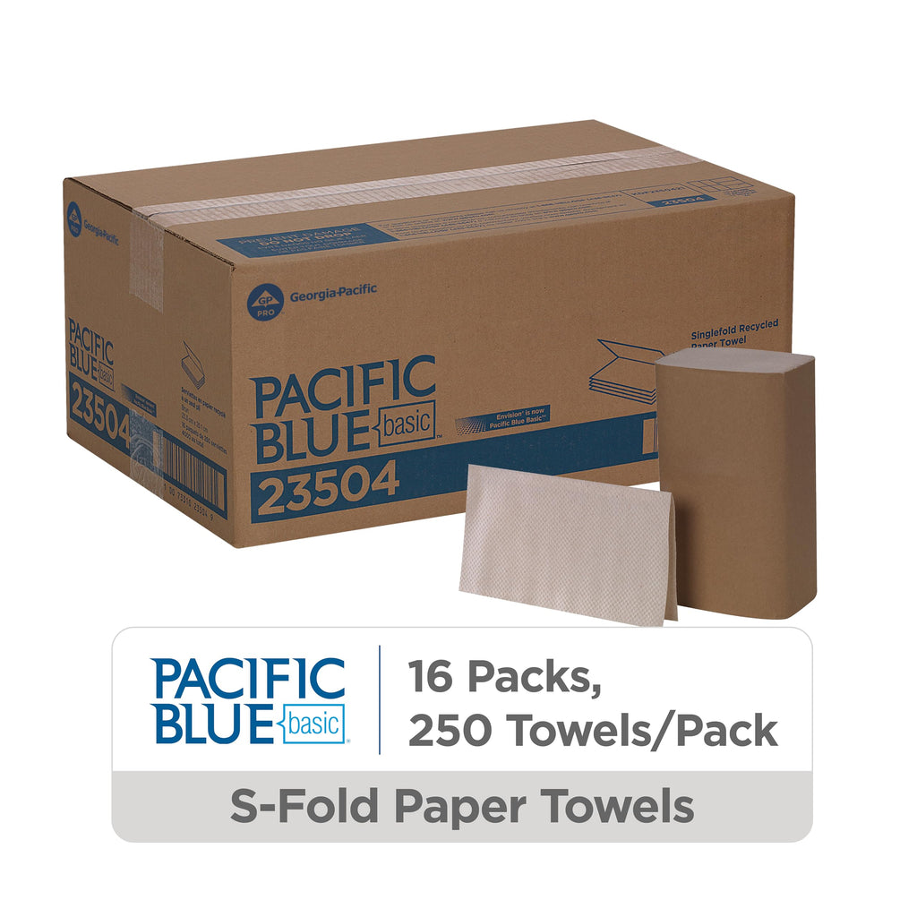 GP PRO Basic S-Fold Recycled Paper Towels

