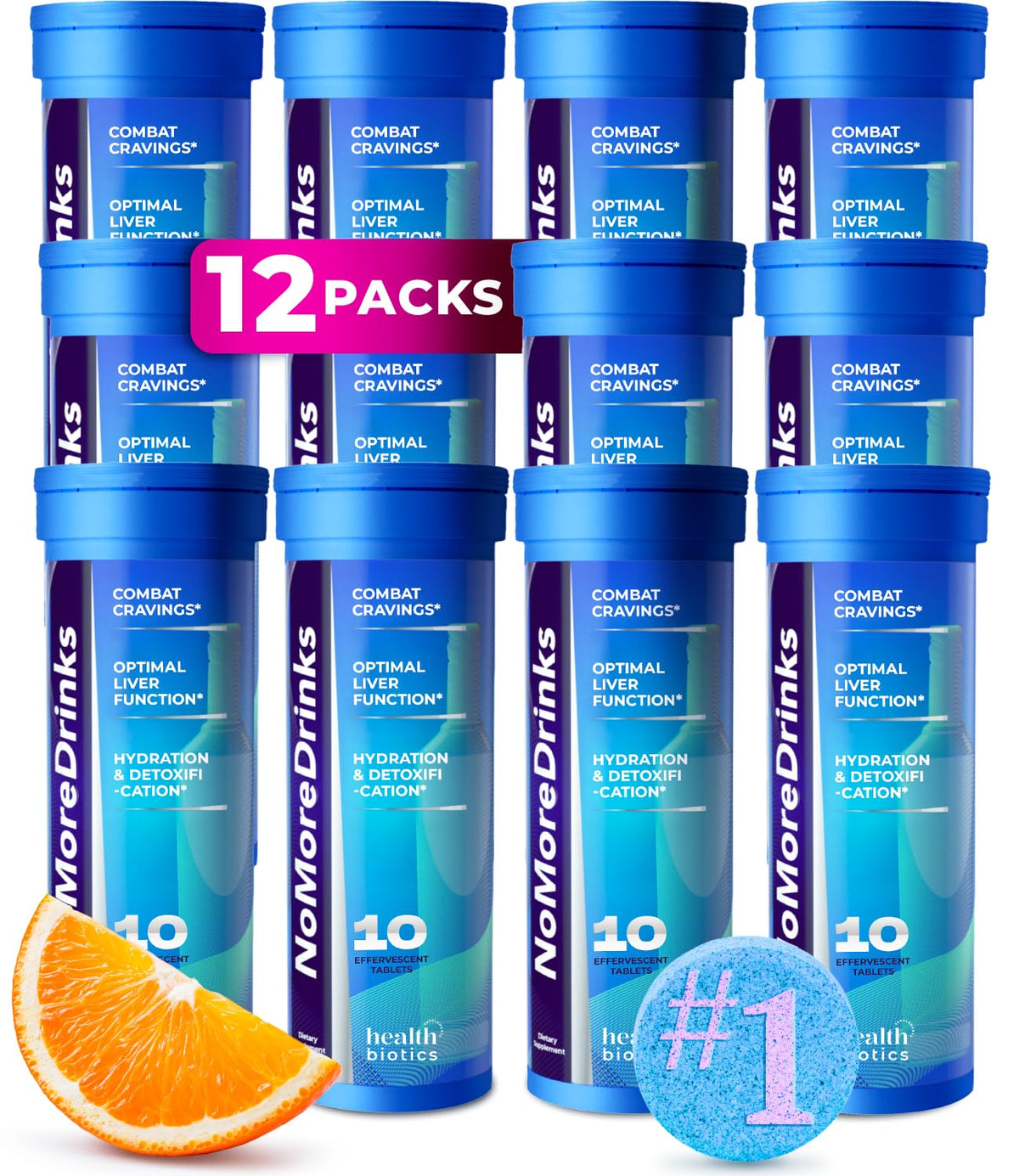 NoMoreDrinks Anti Alcohol Craving Supplement - Liver Detox & Craving Control