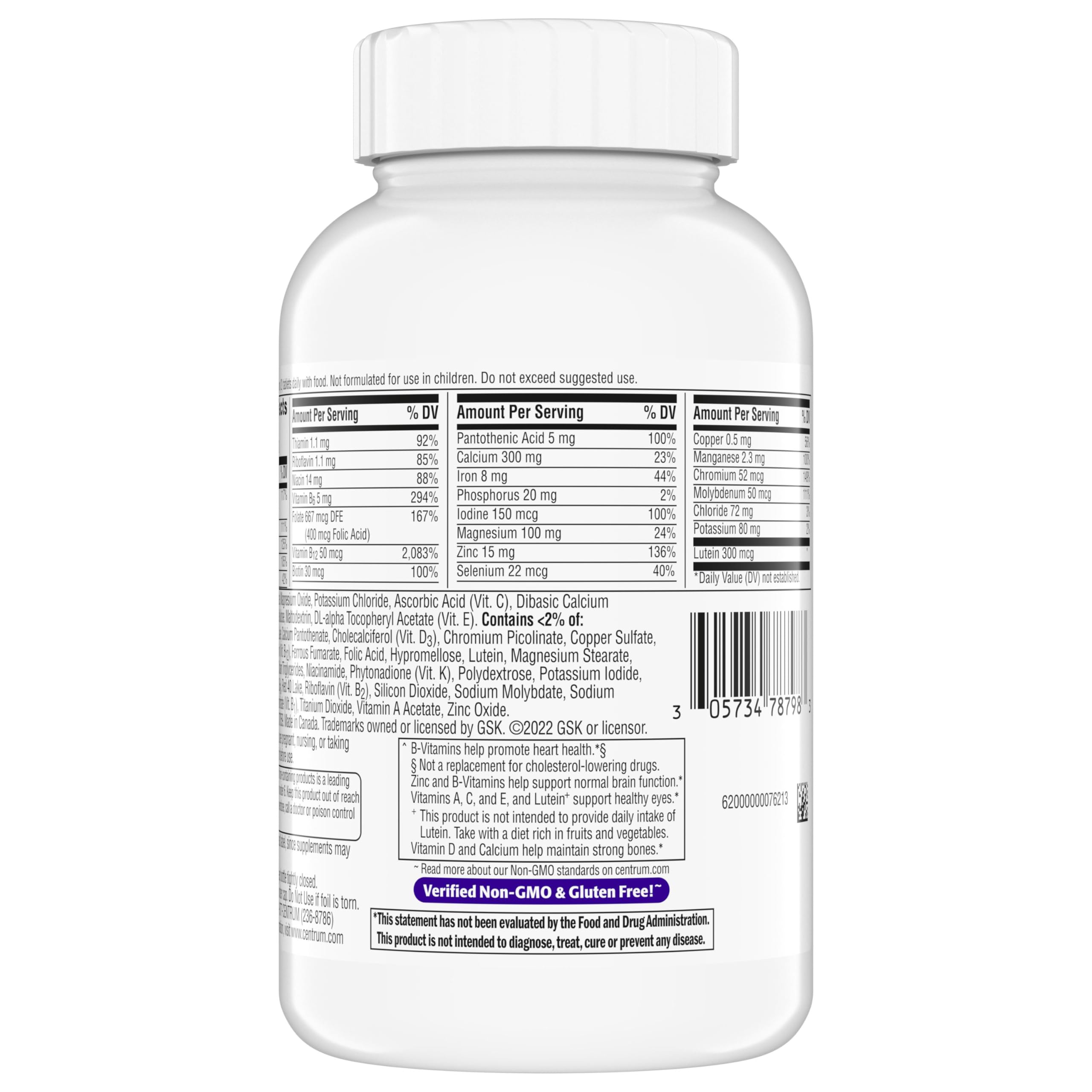 Centrum Silver Women's Multivitamin 50+ | Supports Wellness

