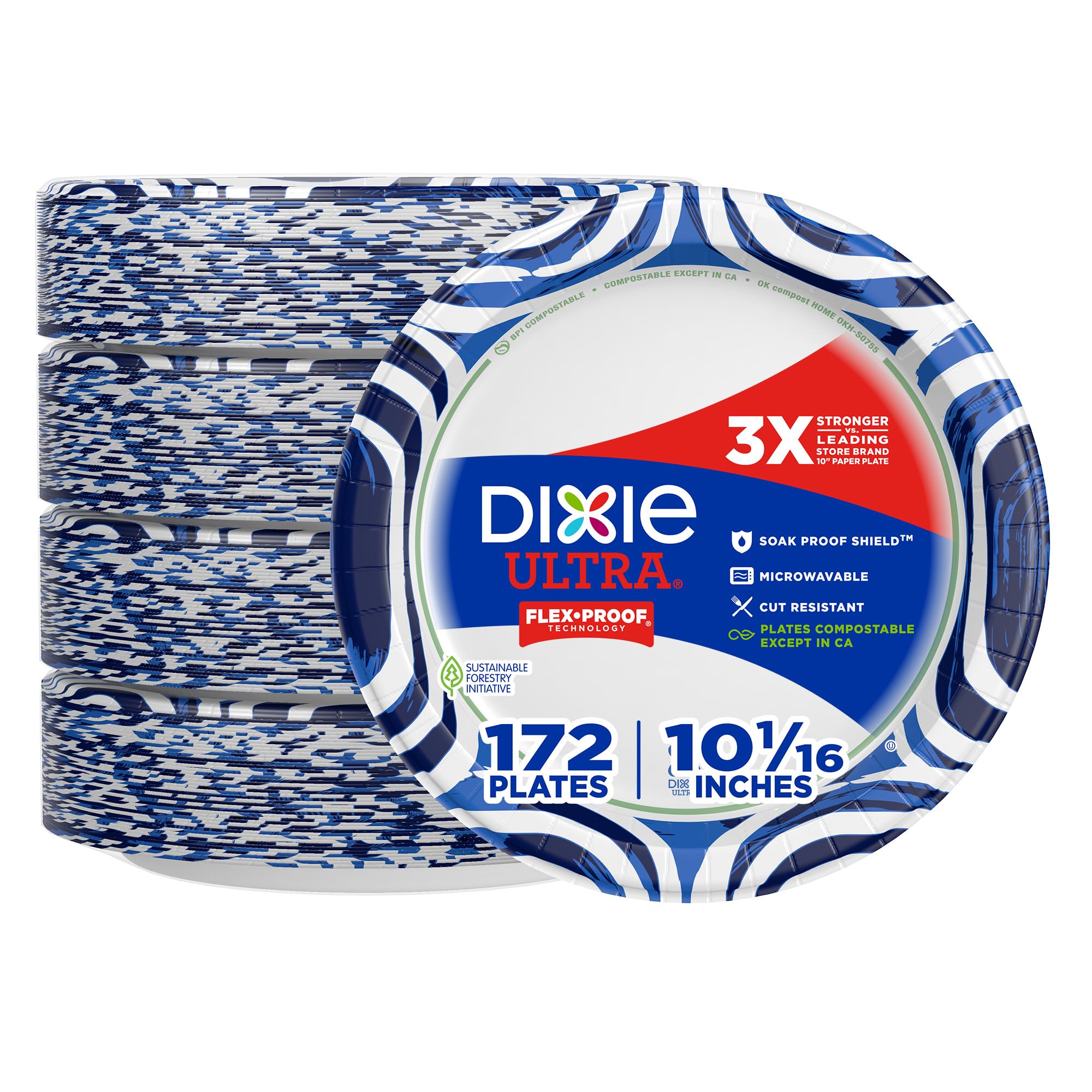 Dixie Ultra Paper Plates – Heavy-Duty, Soak-Proof

