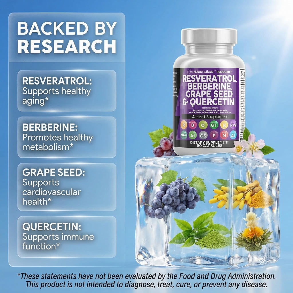 Clean Nutra Resveratrol & Berberine Polyphenol Supplement

