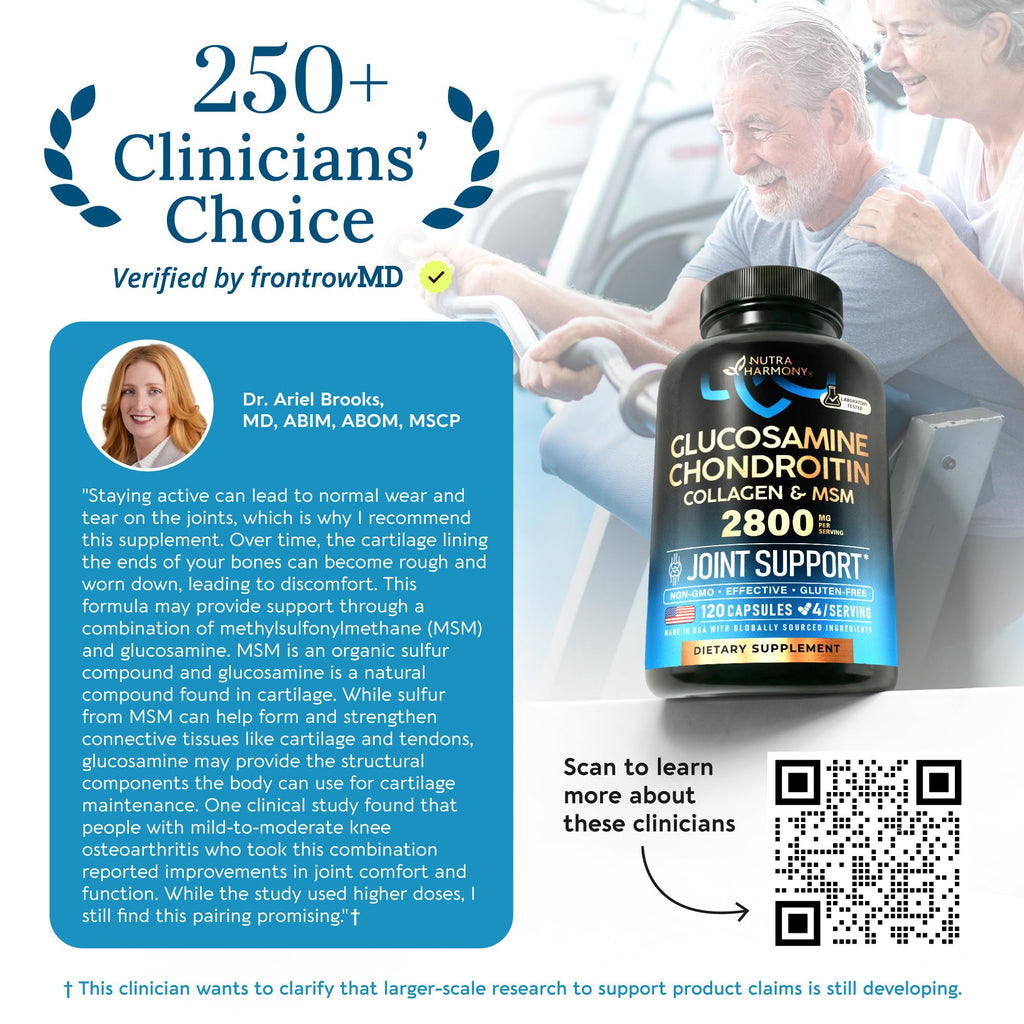 Glucosamine Chondroitin MSM Collagen Joint Support Capsules

