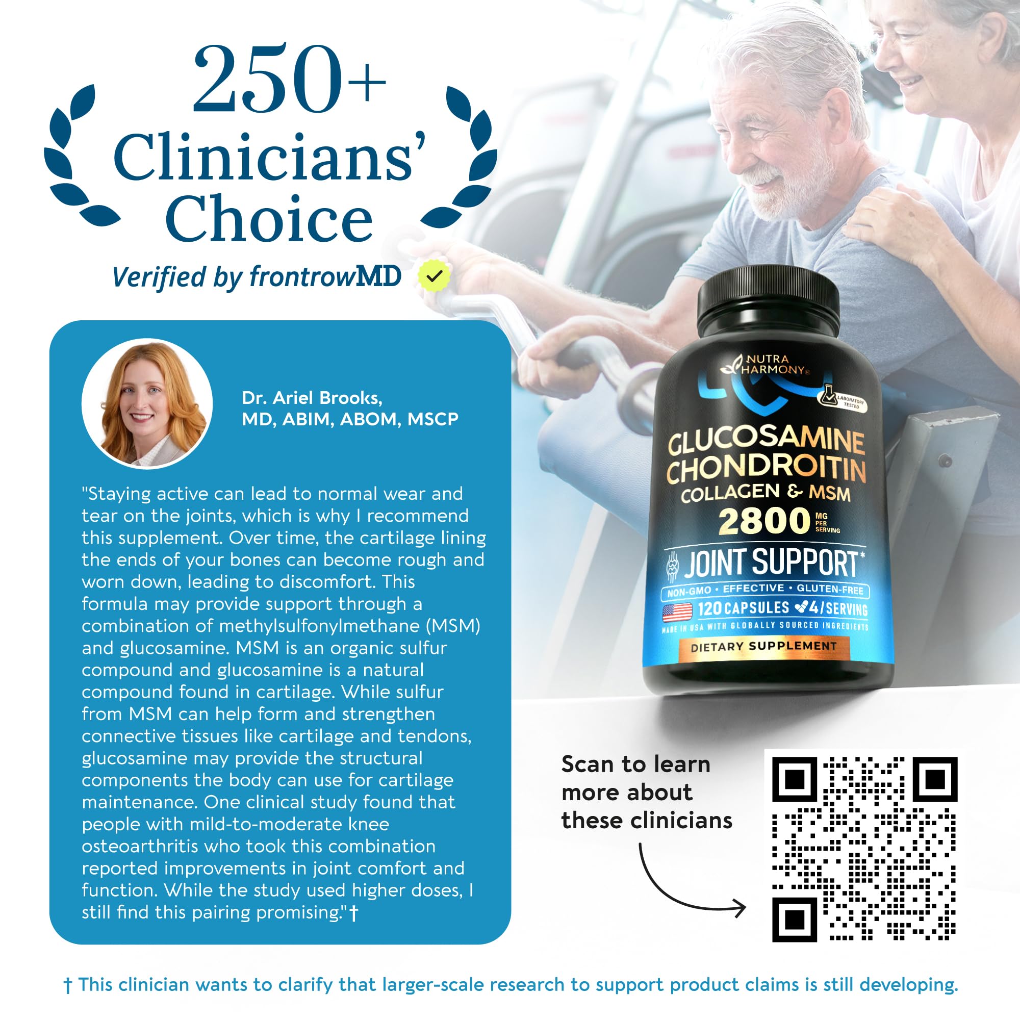 Glucosamine Chondroitin MSM Collagen Joint Support Capsules

