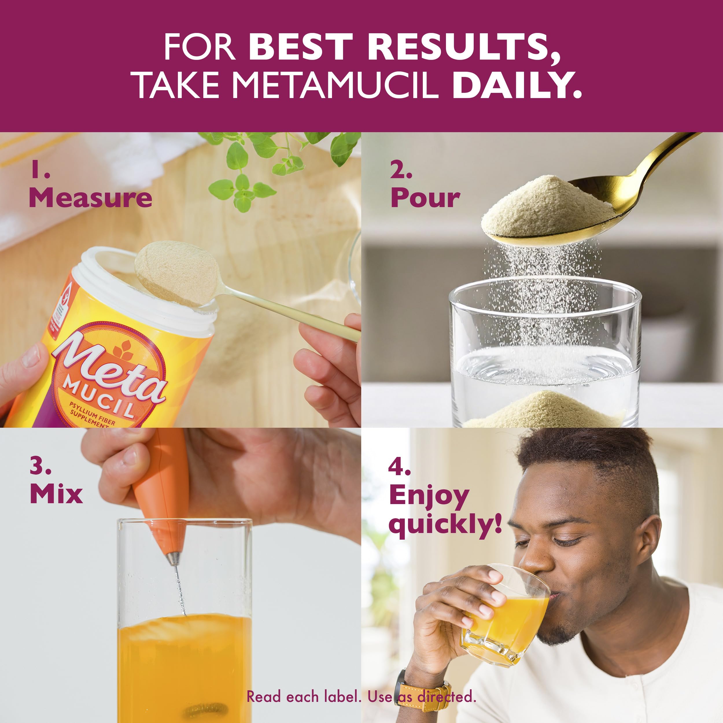 Metamucil Psyllium Husk Fiber Supplement - Digestive Health

