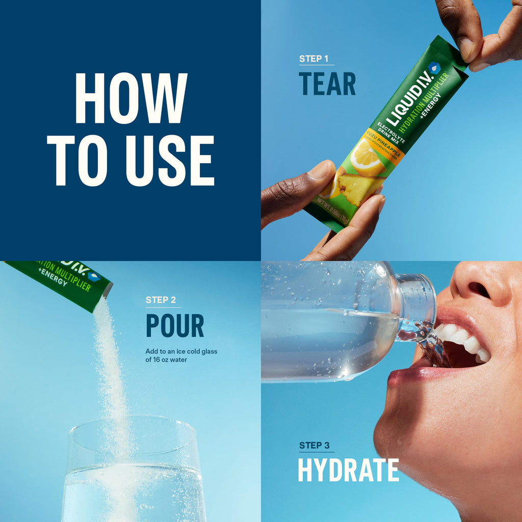 Liquid I.V. Hydration Multiplier + Energy Electrolyte Drink

