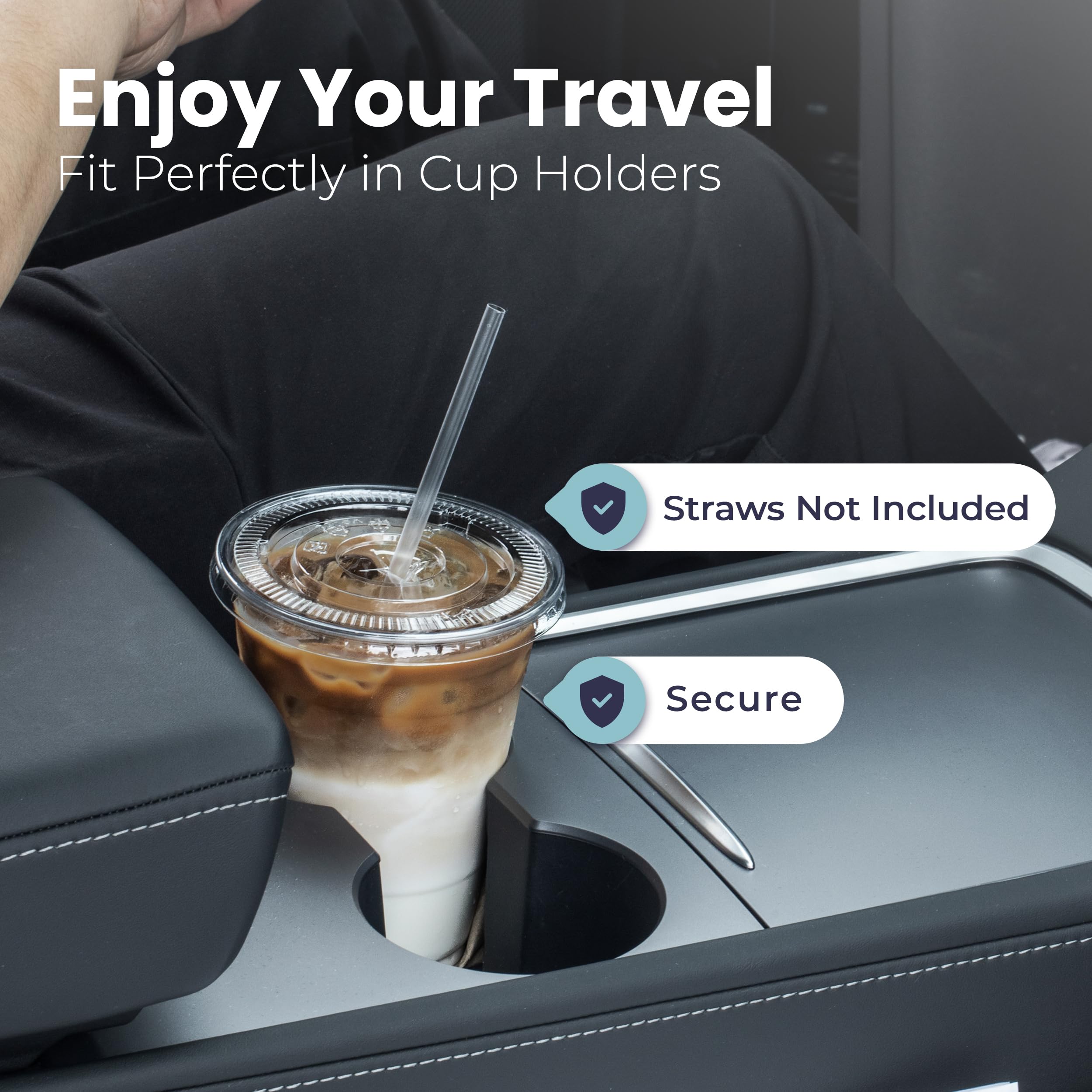 Clear Cups by Fit Meal Prep with Lids – BPA Free PET

