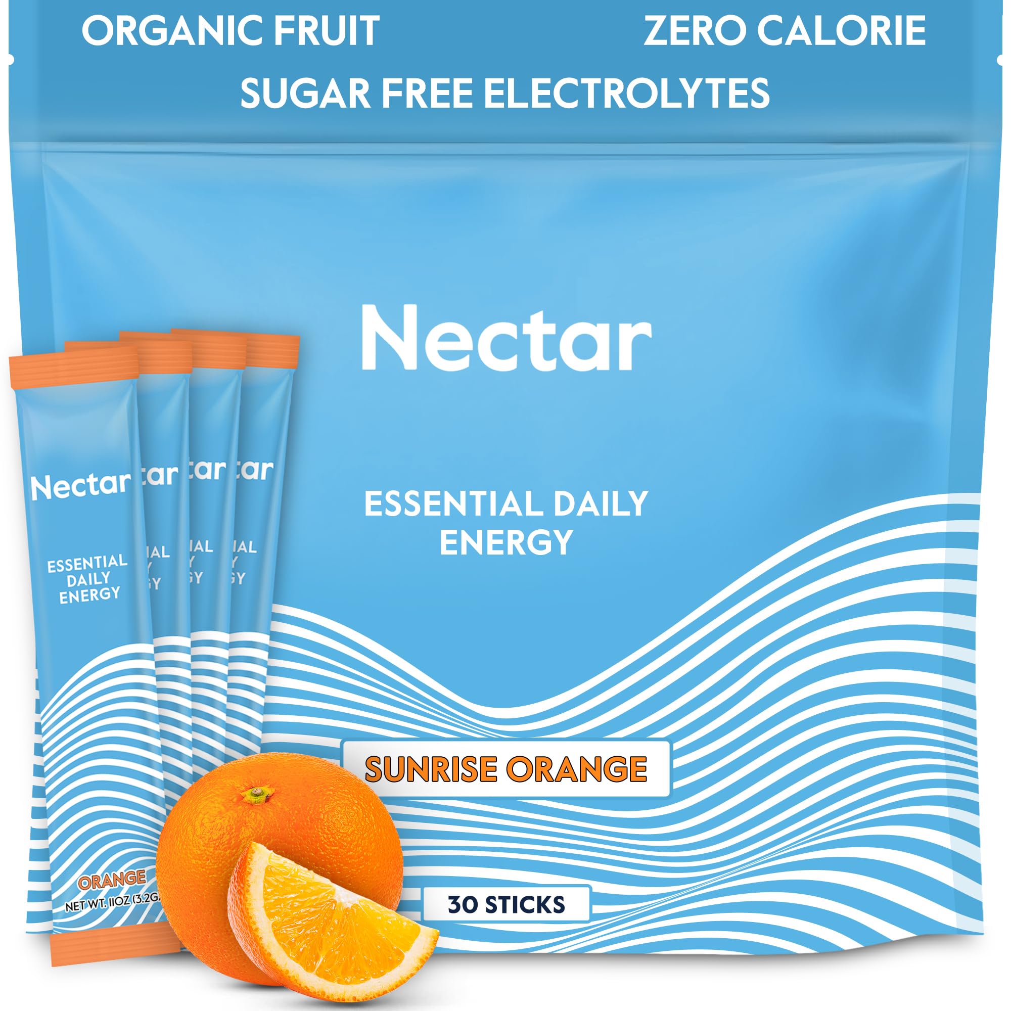 Nectar Organic Caffeine Energy Booster Powder with B12