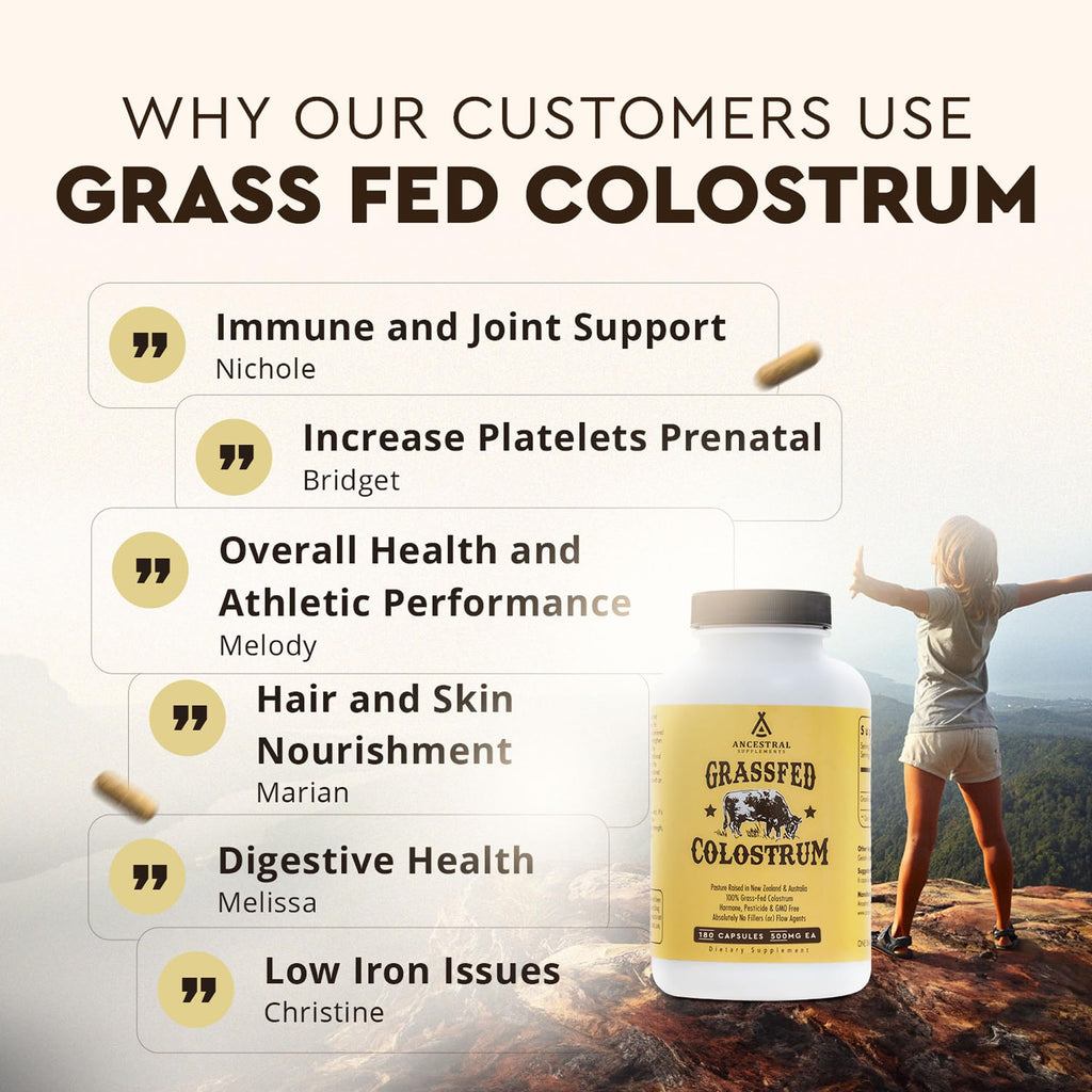 Ancestral Supplements Grass Fed Beef Colostrum Supplement

