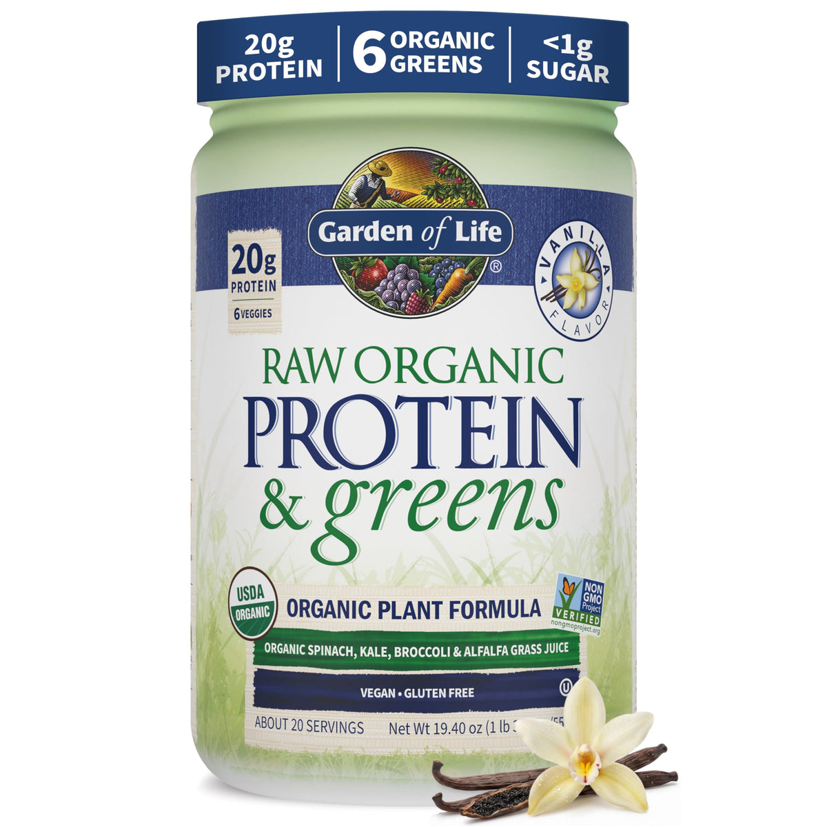 Garden of Life Raw Protein & Greens Protein Powder

