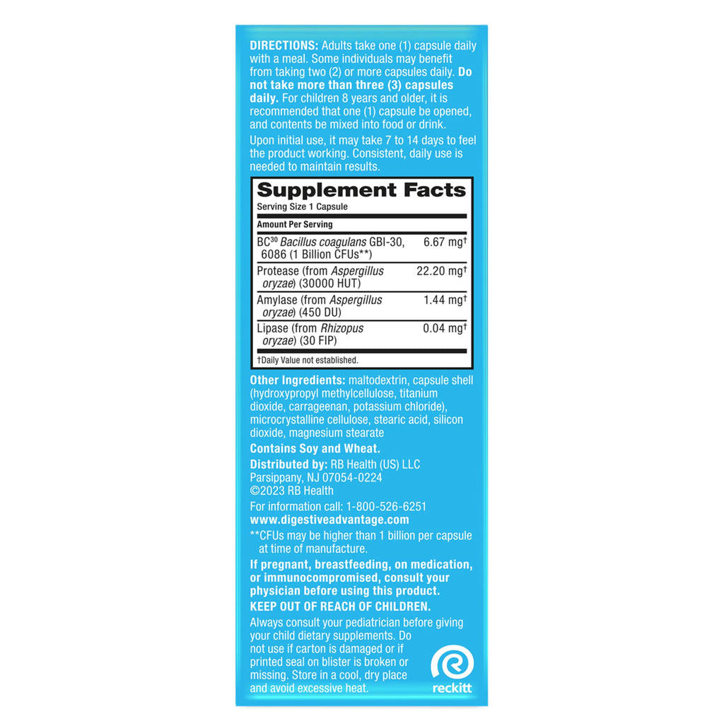 Digestive Advantage Probiotics for Women & Men with Enzymes

