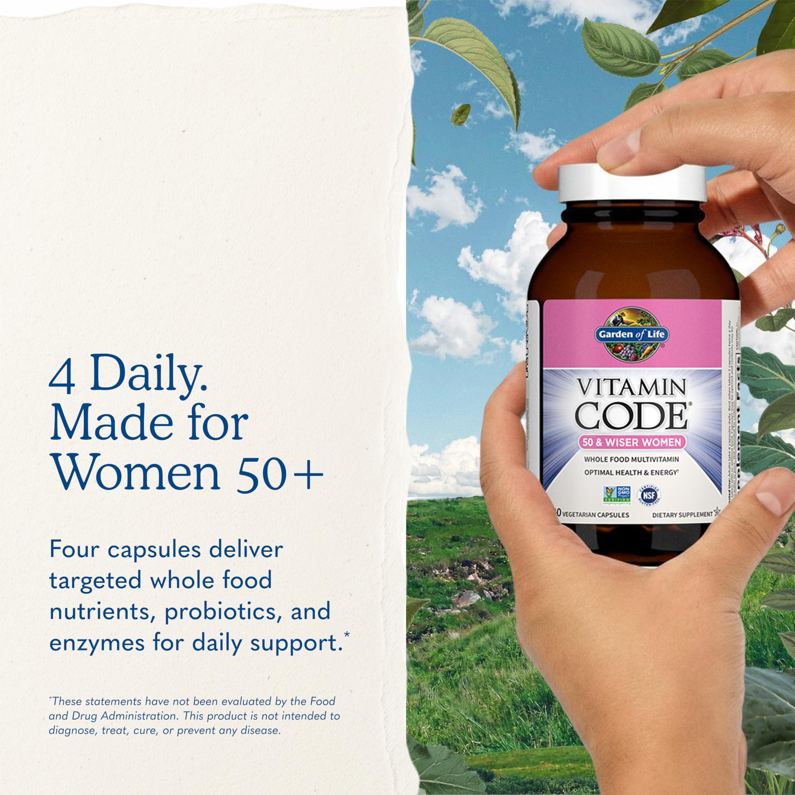 Garden of Life Vitamin Code Women Multivitamin – Whole Food Probiotics

