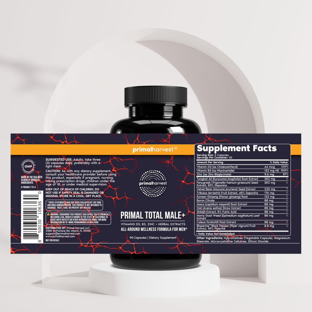 Primal Harvest Total Male+ Multivitamin for Men

