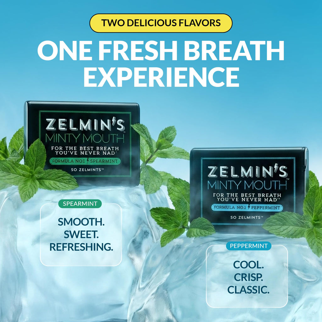 Zelmin's Mint Breath Mints - Alcohol-Free Keto Gluten-Free

