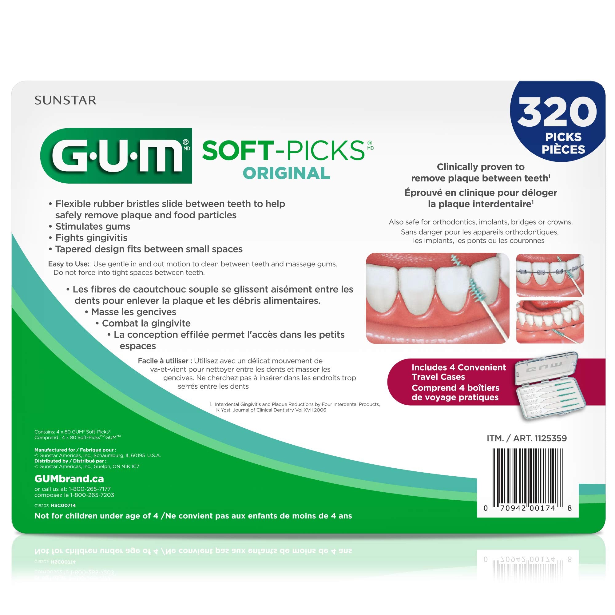 GUM Soft-Picks Original Interdental Picks for Gum Health

