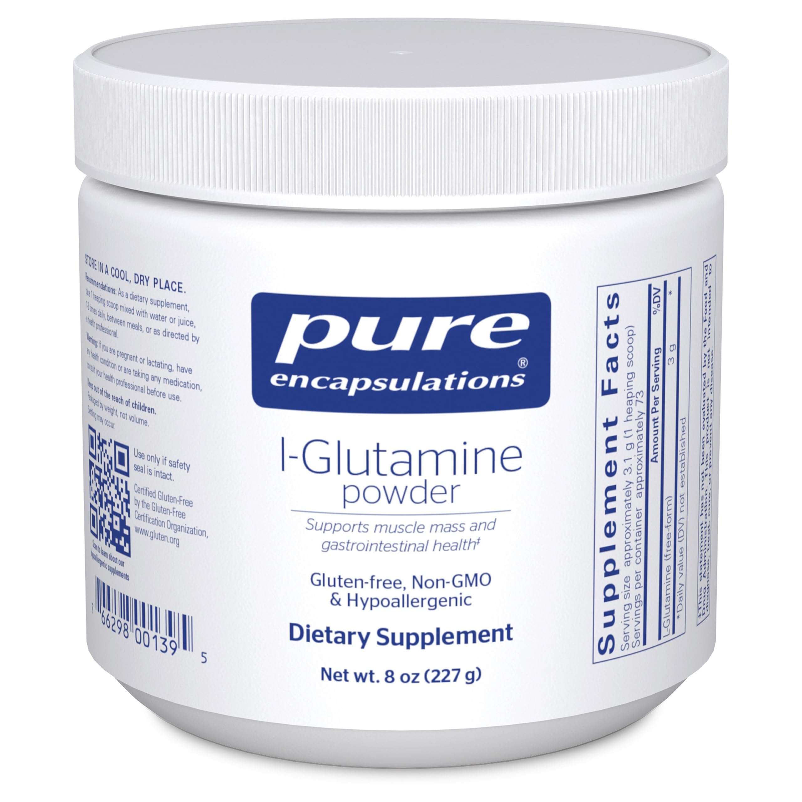 Pure Encapsulations L-Glutamine Powder | Immune & Digestive Support

