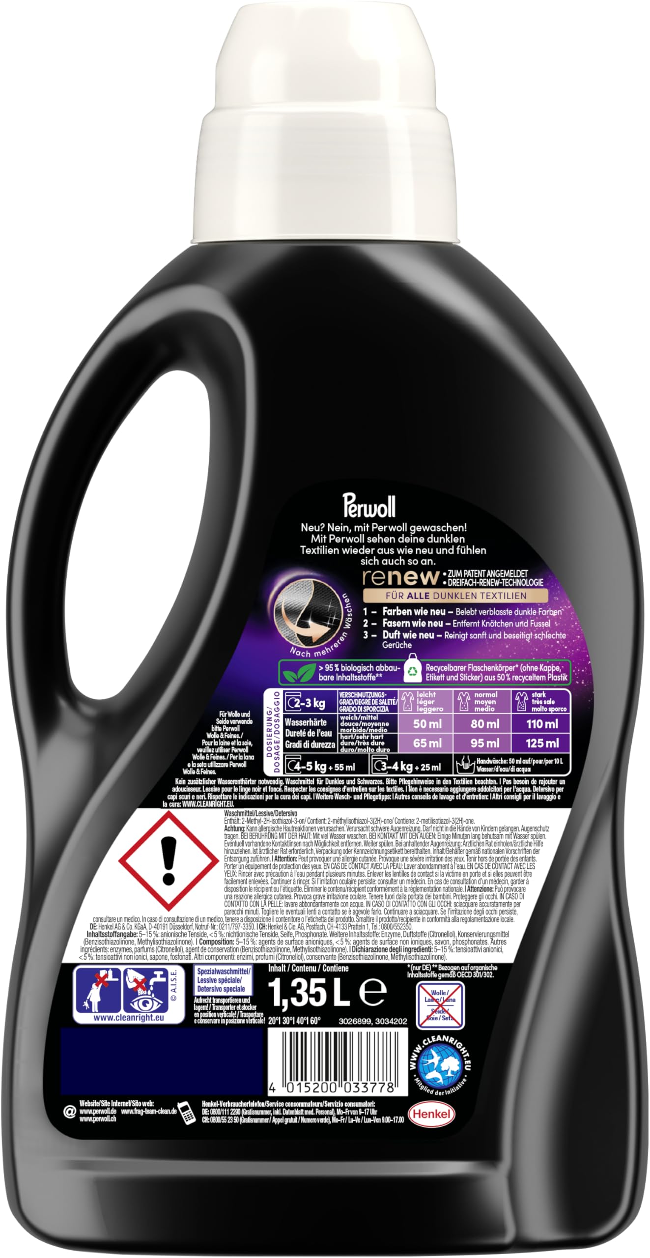 Perwoll Liquid Detergent for Dark Textiles | Gentle Color Care

