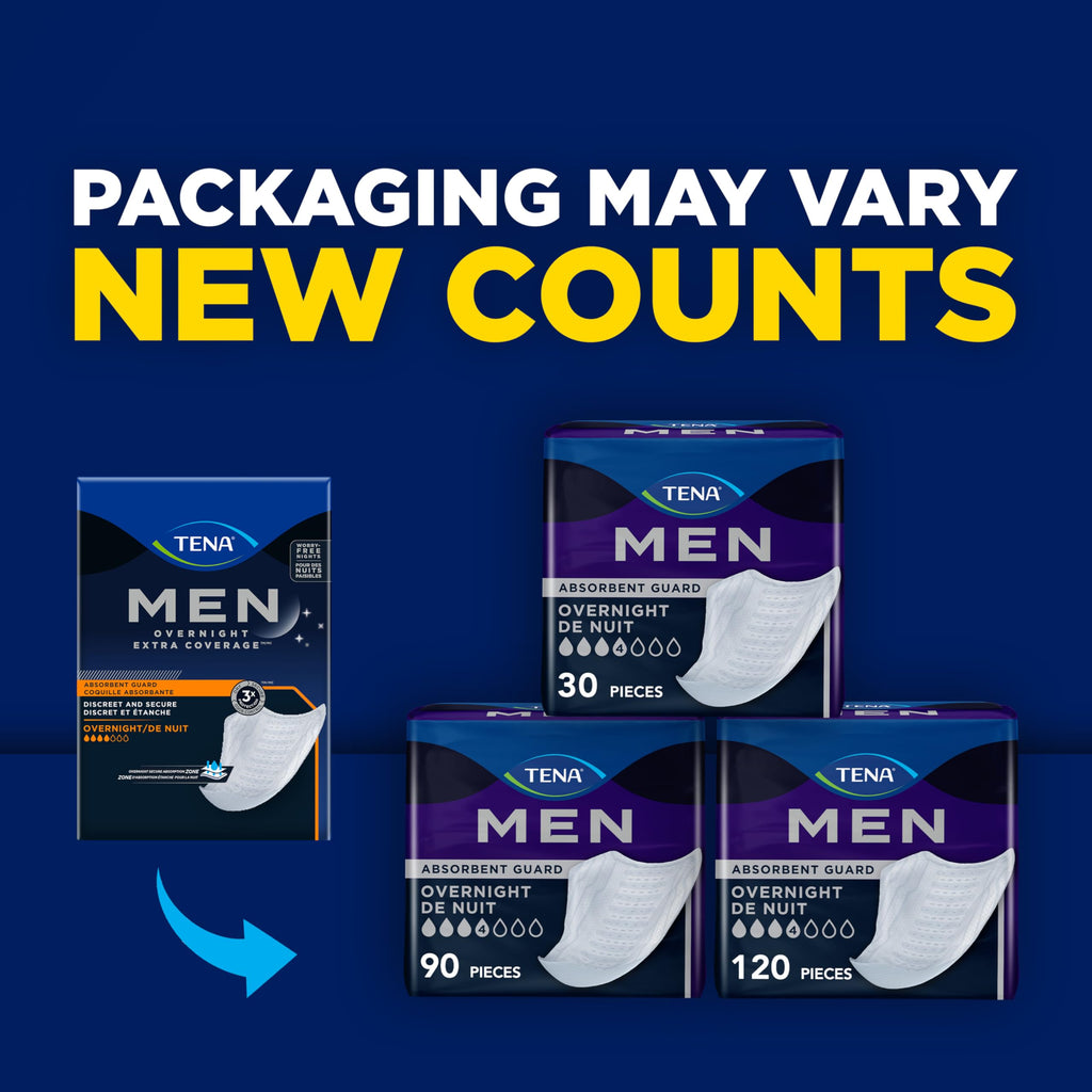 TENA Men's Incontinence Guards Day & Night Absorbency

