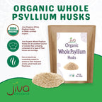 Psyllium Husk Isabgol by Jiva Organics - Organic Non-GMO

