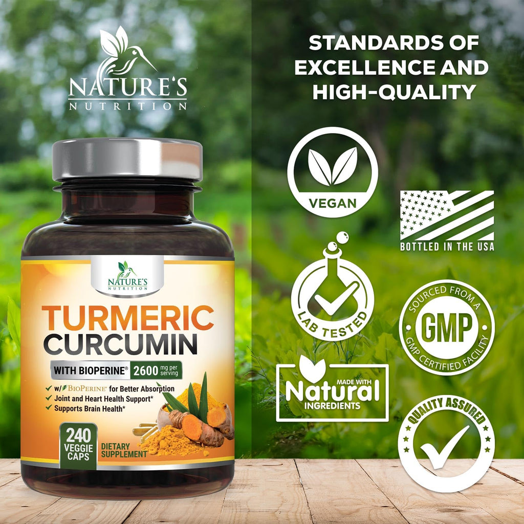 Nature's Nutrition Turmeric Curcumin - Absorption


