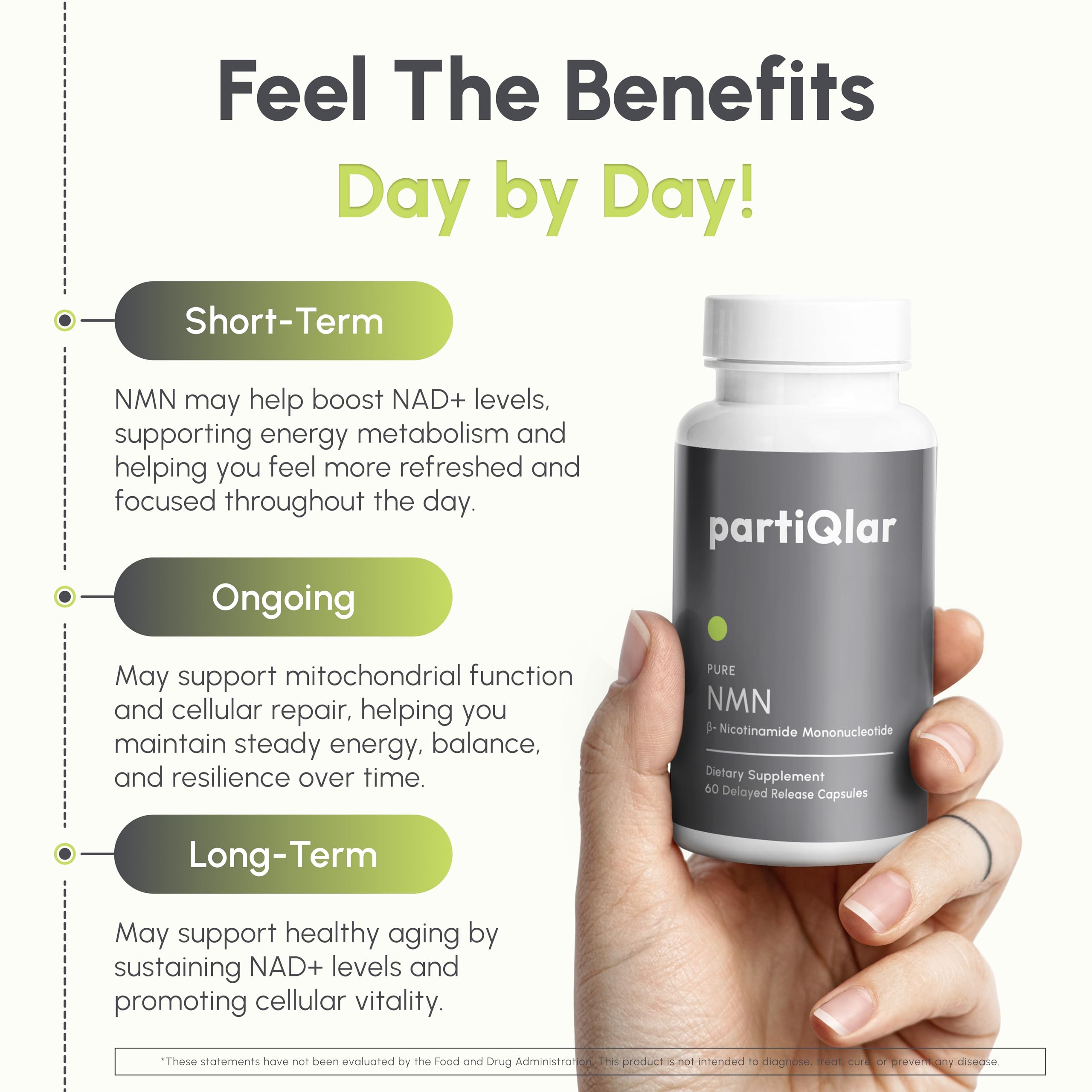 partiQlar NMN Supplement – NAD+ Booster for Energy

