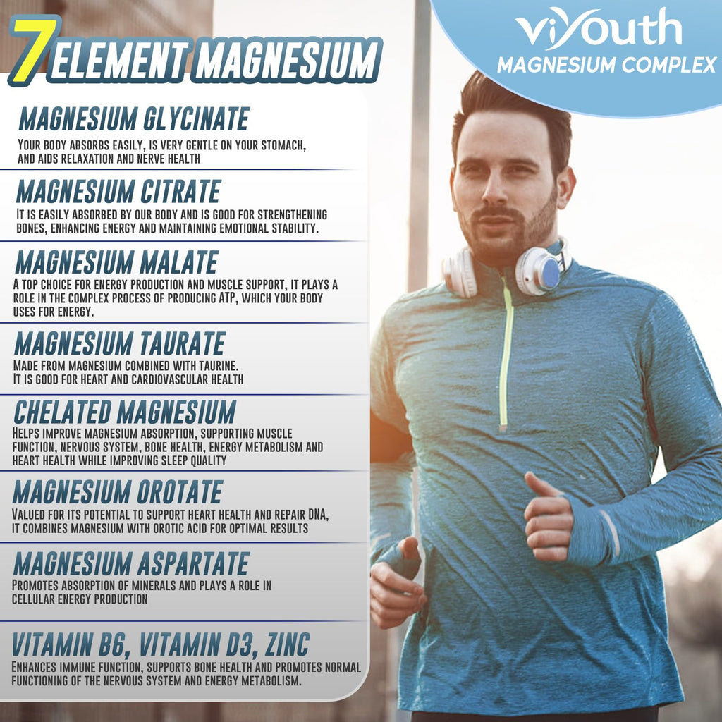 Viyouth Magnesium 7-Form Complex | Sleep & Energy Support

