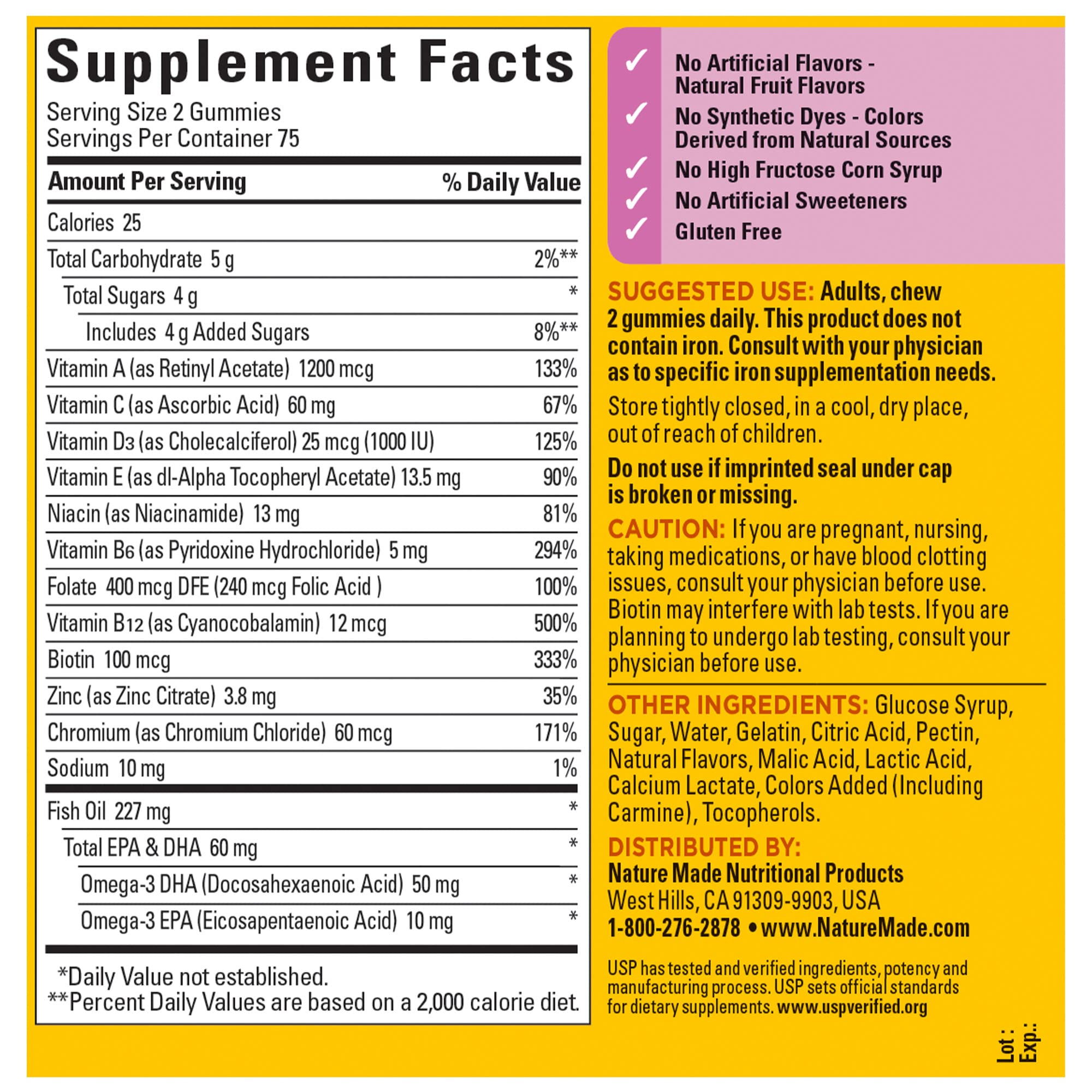 Nature Made Women's Gummy Multivitamin with Omega-3

