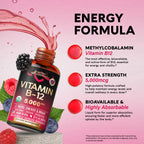 USDA Organic Vitamin B12 Sublingual Methylcobalamin 5000 mcg

