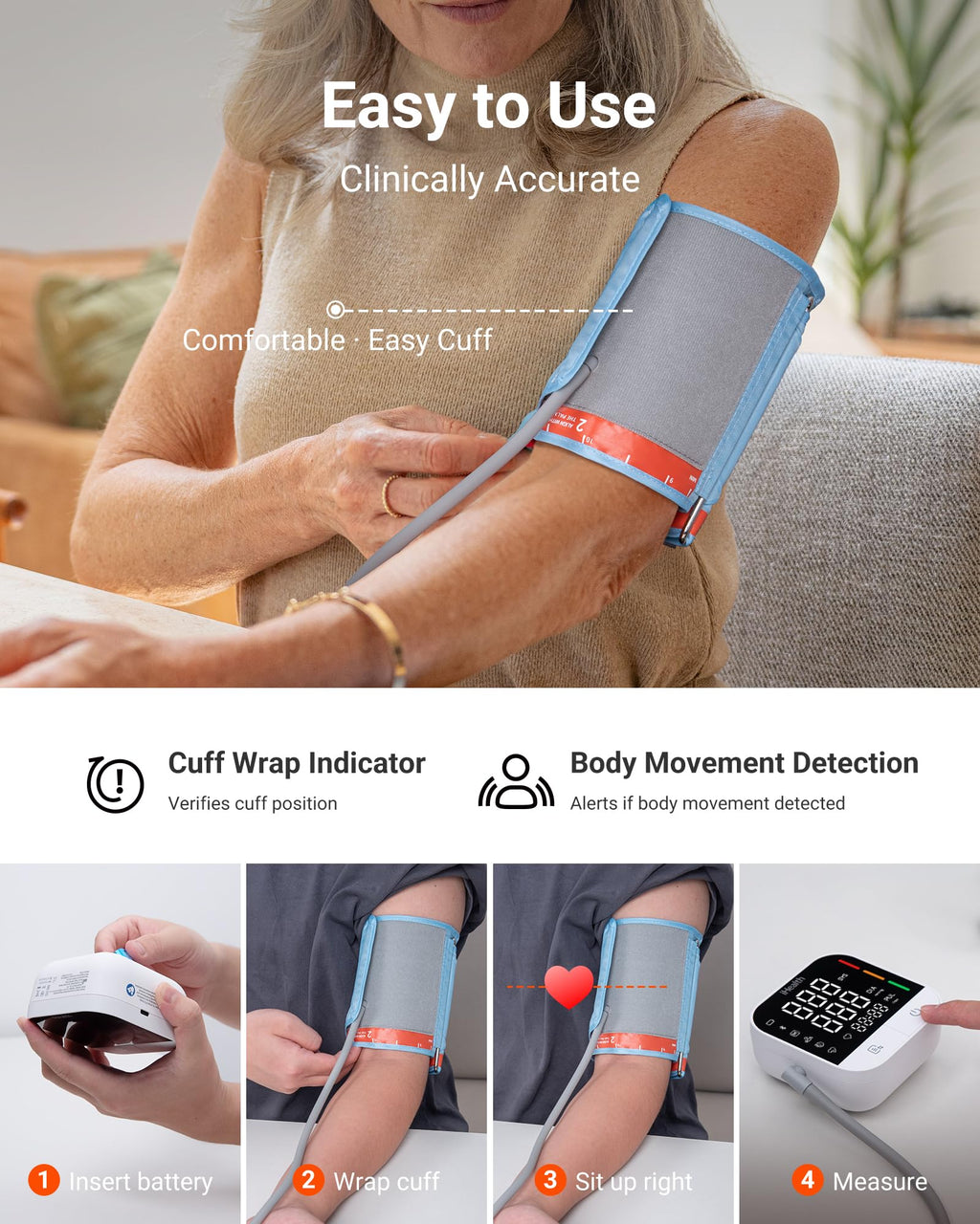 Blood Pressure Monitor by iHealth Track Pro - App Sync

