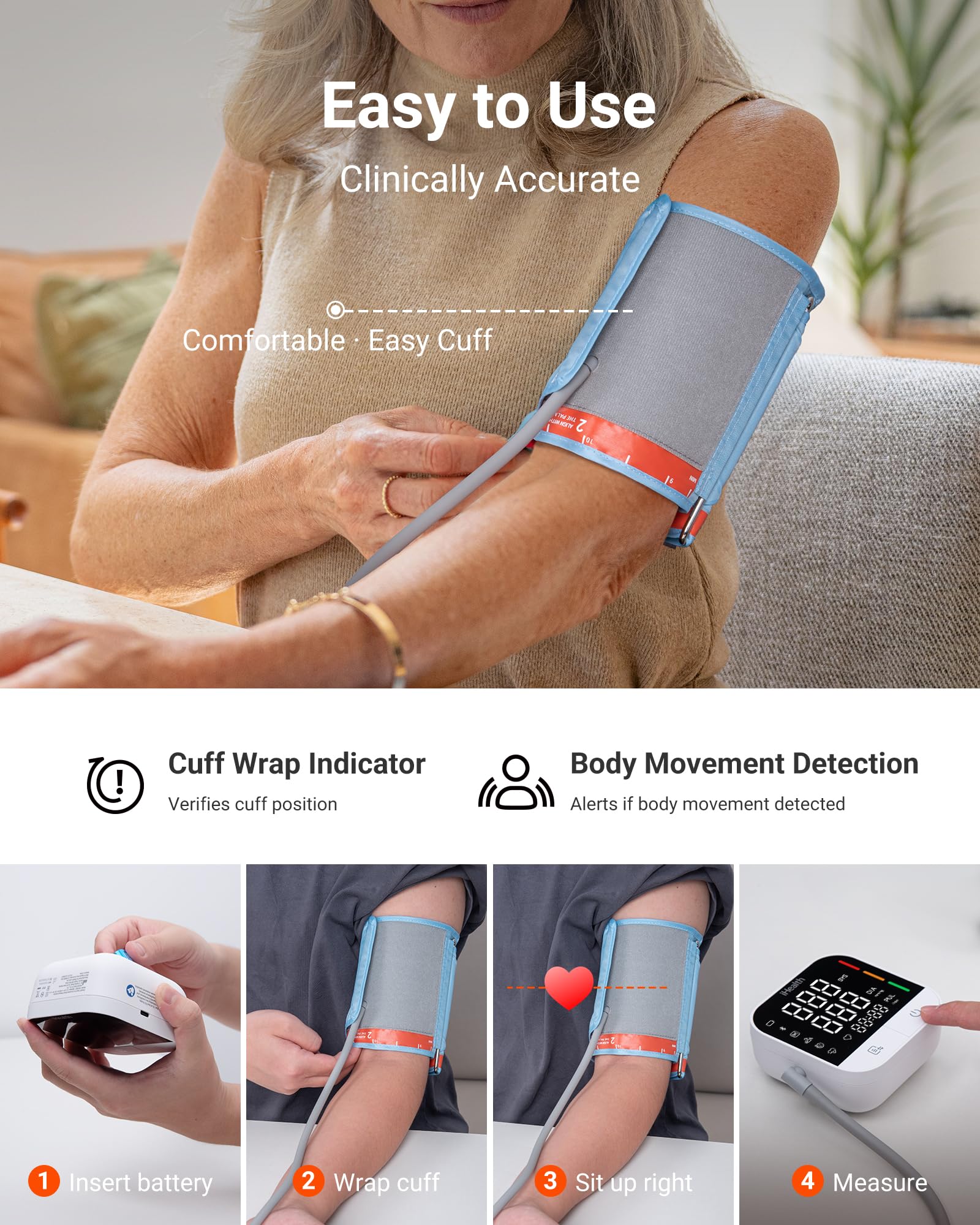 Blood Pressure Monitor by iHealth Track Pro - App Sync

