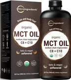 Micro Ingredients Organic MCT Oil - Keto & Vegan

