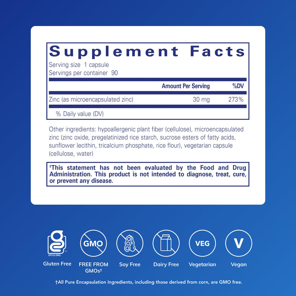 Pure Encapsulations UltraZin Zinc | Enhanced Absorption

