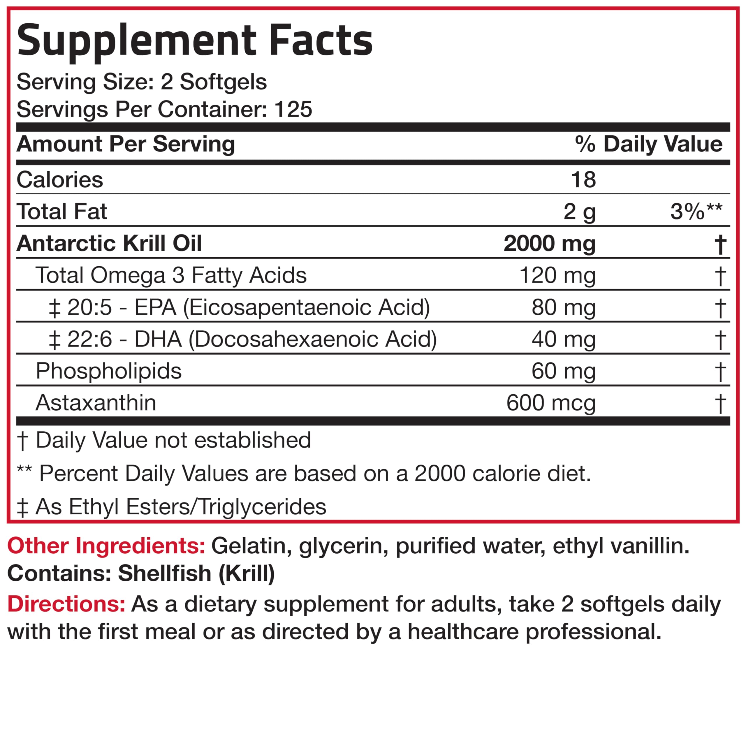 Bronson Antarctic Krill Oil | Omega-3 EPA/DHA

