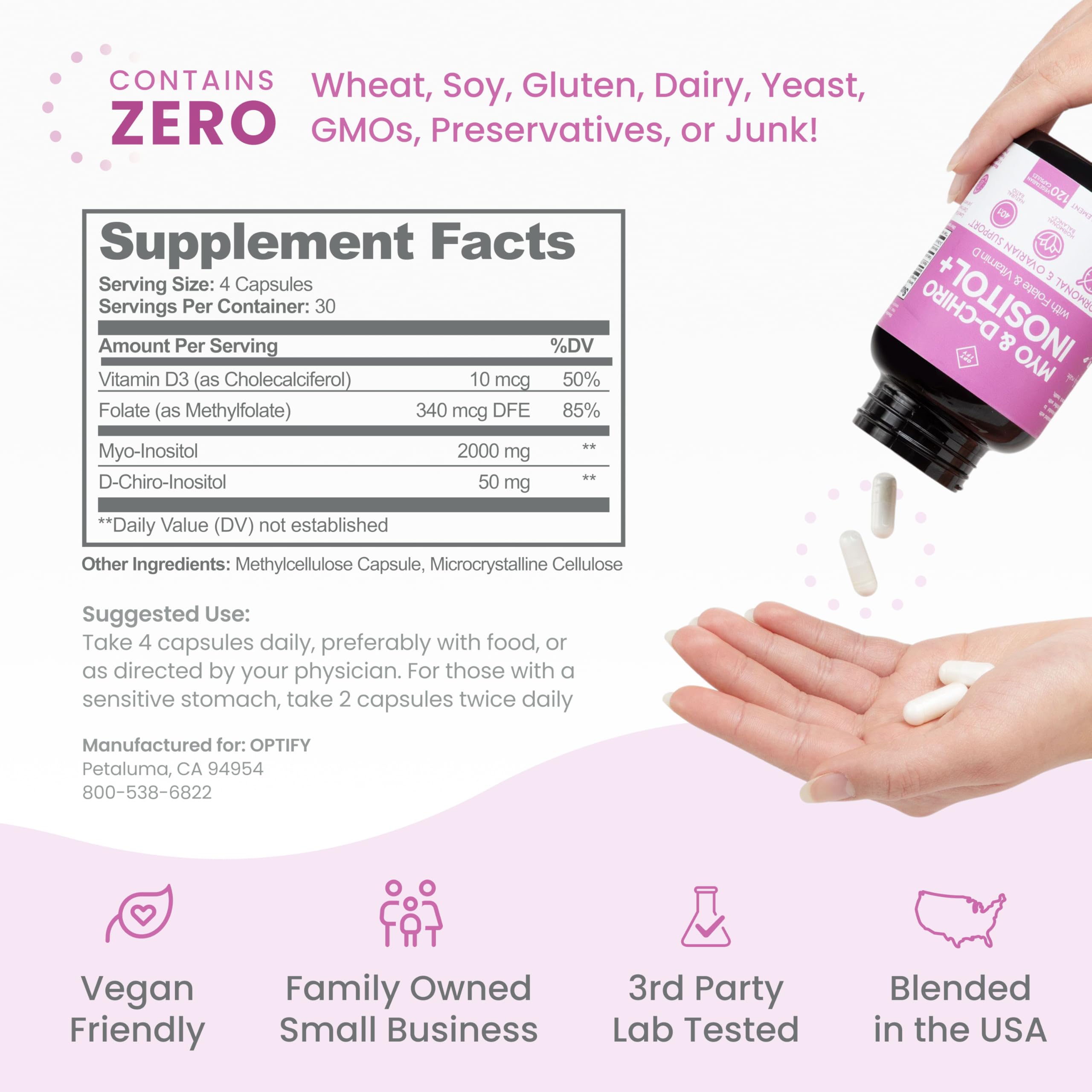 Optify Myo-Inositol & D-Chiro Inositol for Women

