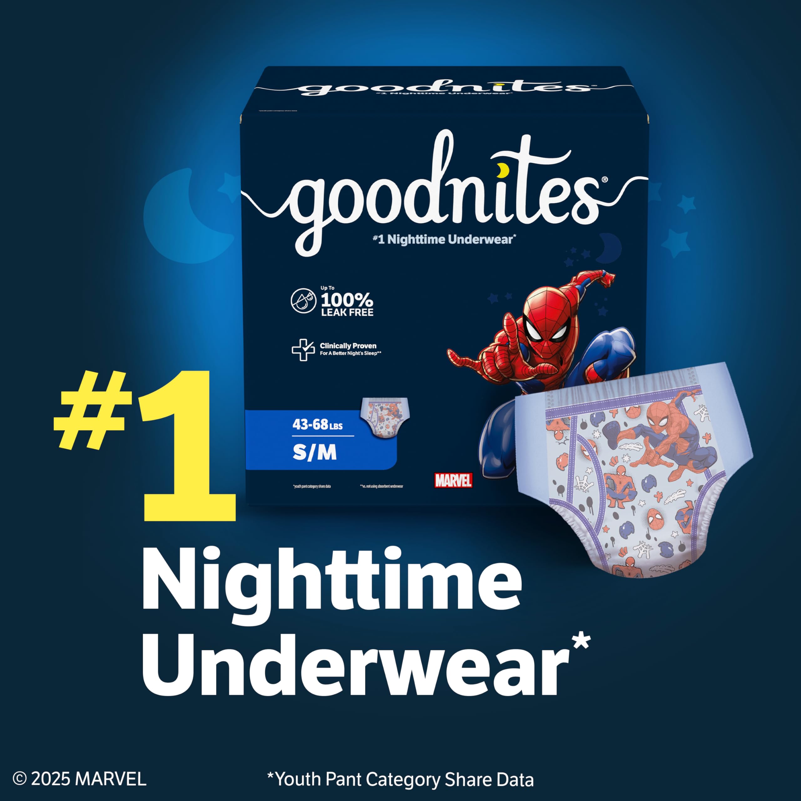 Goodnites Nighttime Bedwetting Underwear for Boys

