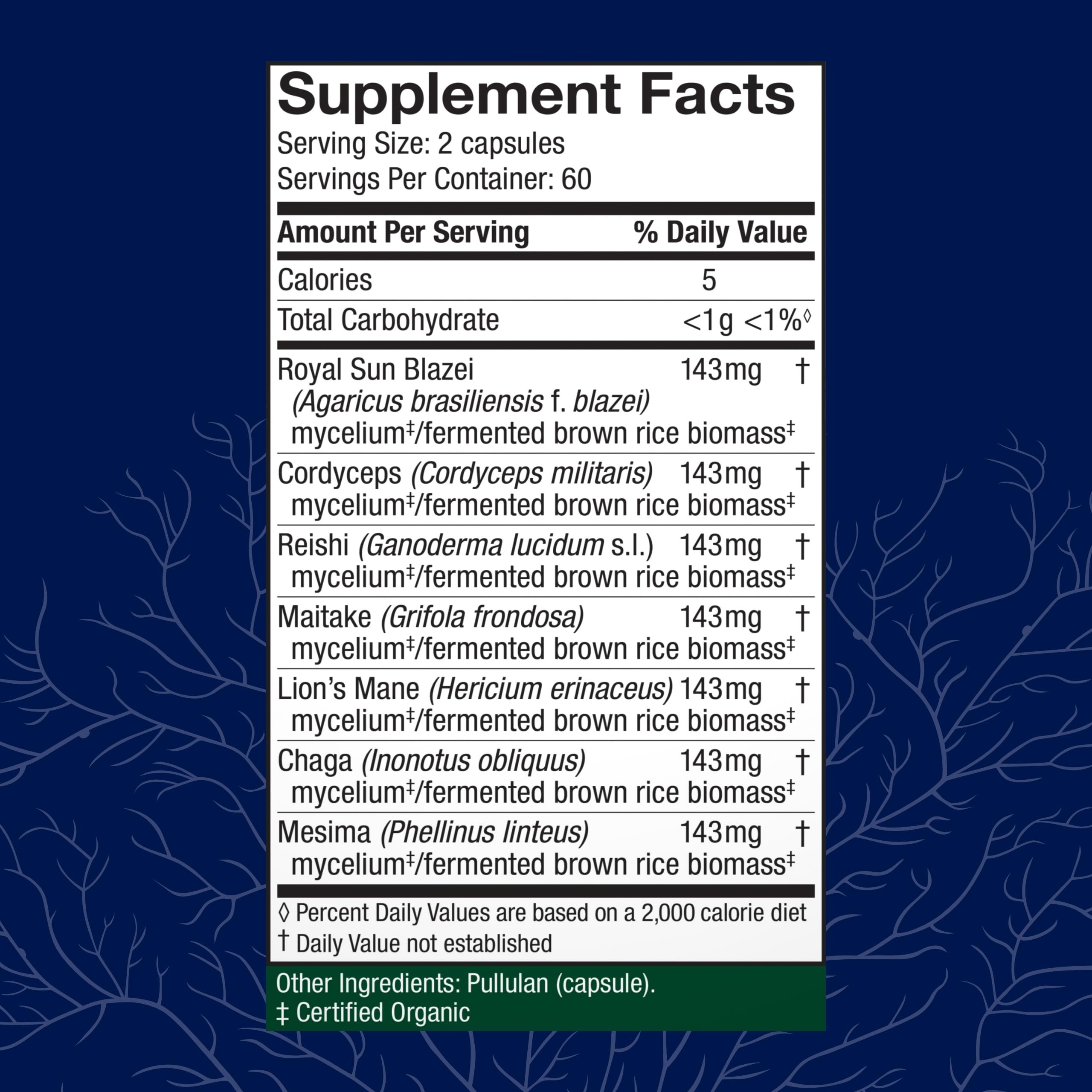 Host Defense Stamets 7-7 Mushroom Supplement Immune Support


