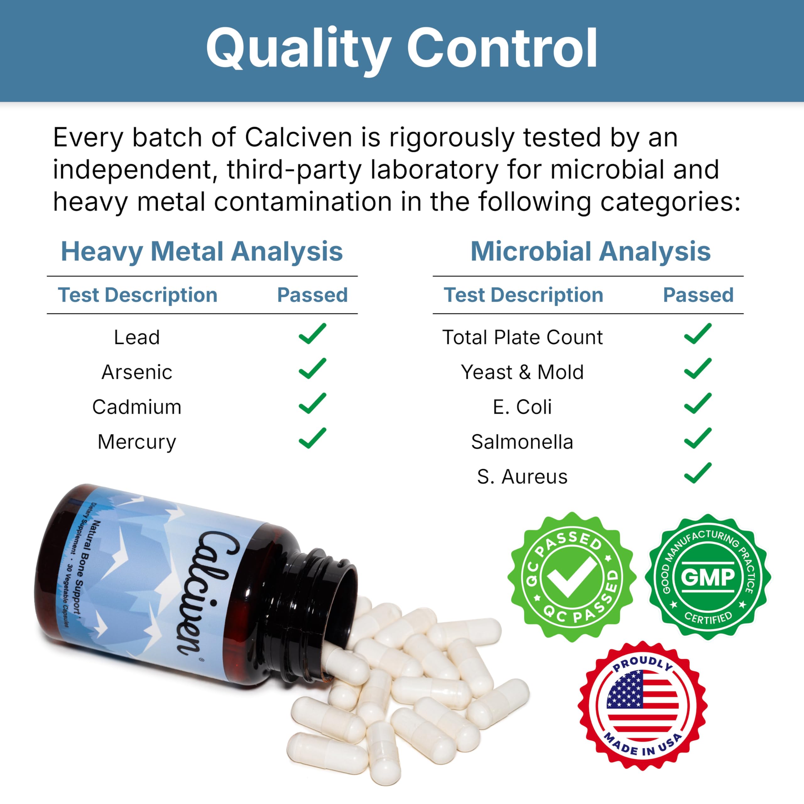 Calciven Natural Bone Support Supplement|Non-GMO Gluten-Free

