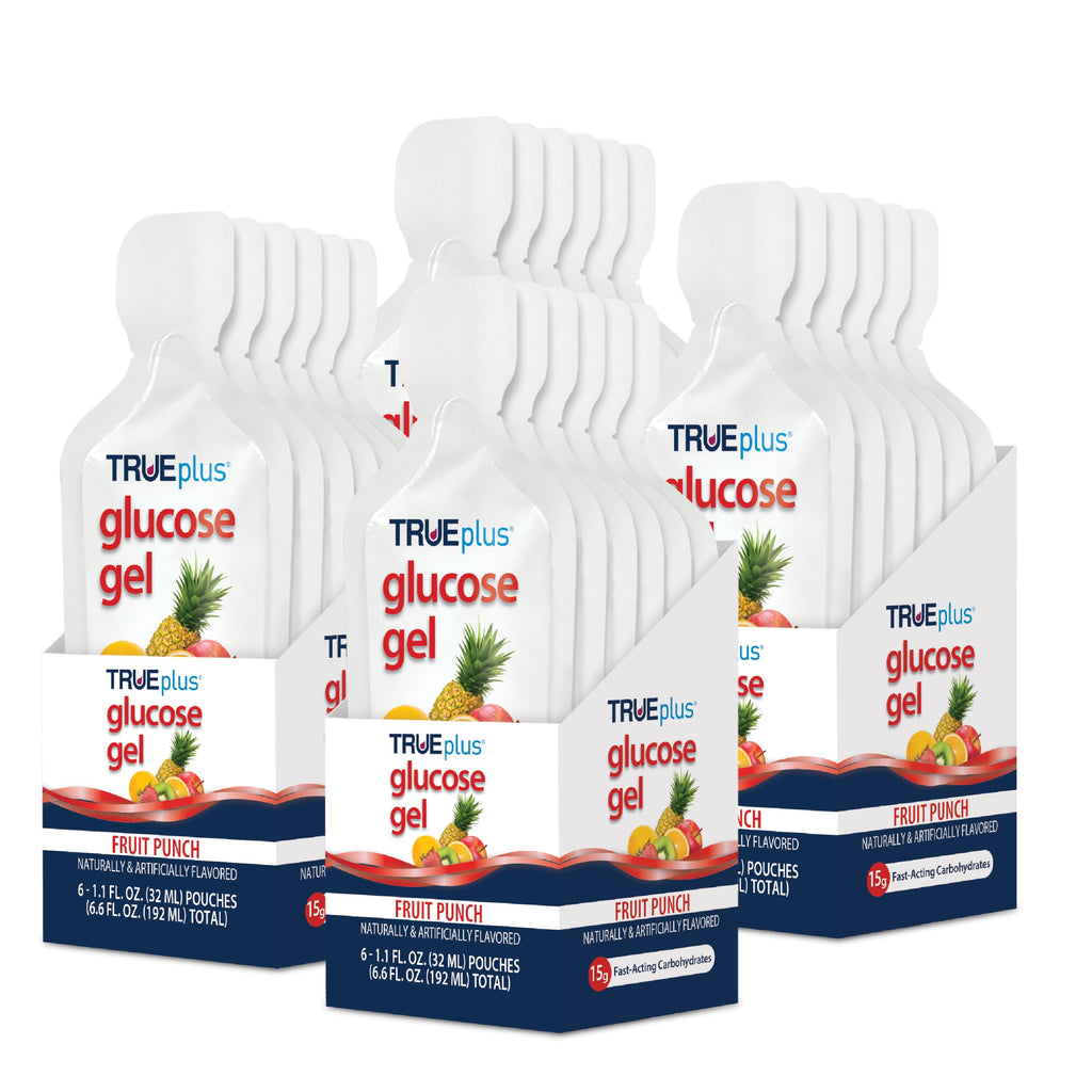TRUEplus Glucose Gel Pouch – 15g Fast-Acting Carbs, Fat Free, Gluten Free