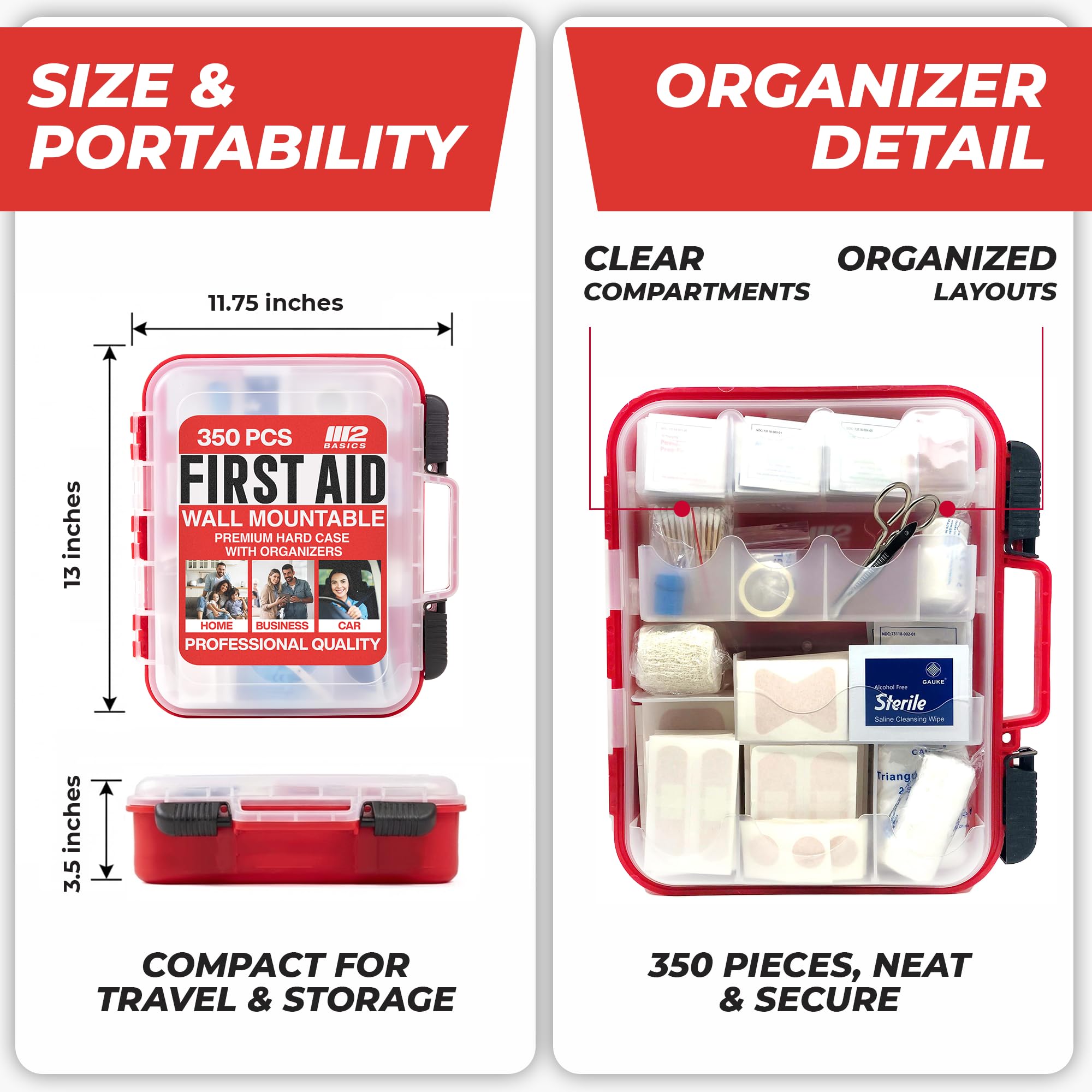 M2 BASICS First Aid Kit | Professional Safety

