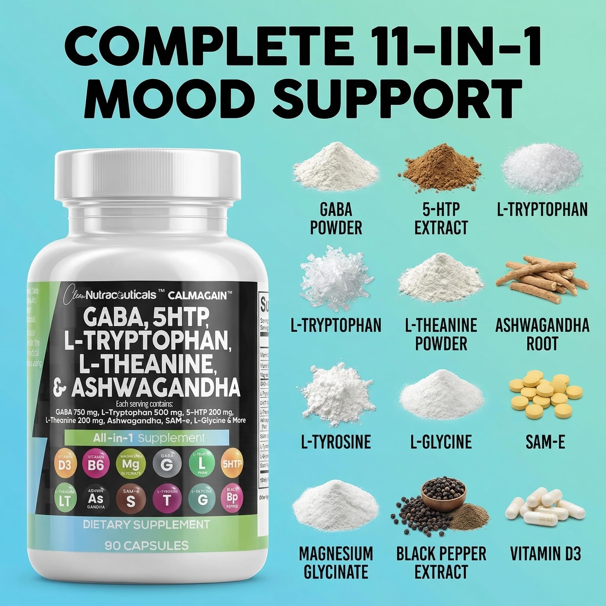 Mood Support CalmAgain by Clean Nutraceuticals

